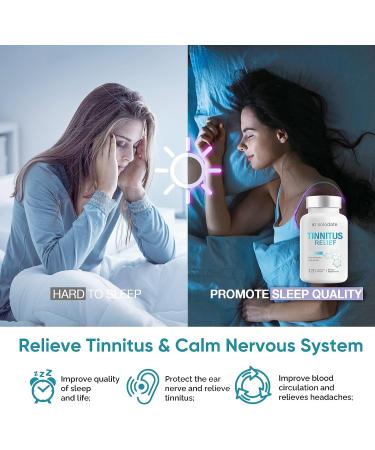 Tinnitus Relief Supplement - Ear Nutrition for Ringing Ears - 120 Capsules - Buy Online on SooperMarket.com