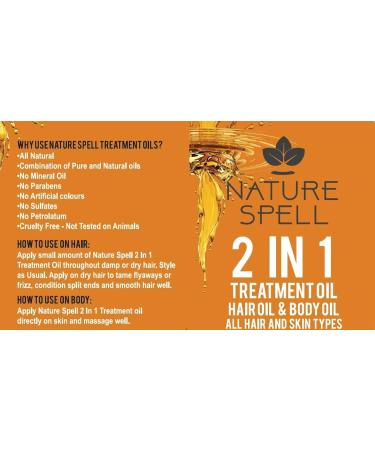 Nature Spell Turmeric Treatment Oil for Hair & Body - 150 ml Unscented | Natural Hair Care & Skin Benefits - Buy Online on SooperMarket.com