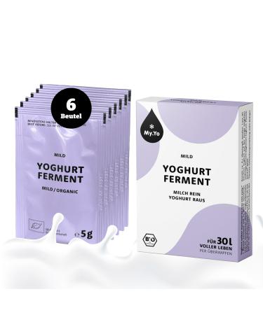 Organic Yoghurt Ferment Mild by My.Yo 6 bags powder
