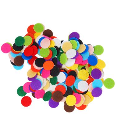 Playfully Ever After Mixed Color Assortment Felt Circle Stickers (1 inch - 100pc)
