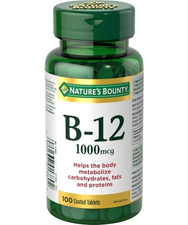 Nature's Bounty Vitamin D3 (1000IU 500 Softgels) and Vitamin B12 (1000mcg 100 Tablets) Bundle - Buy Online on SooperMarket.com