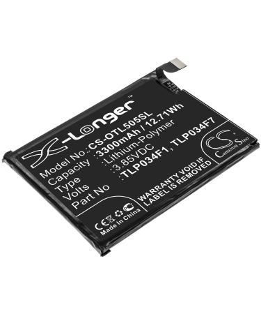 3300mAh Replacement Battery Compatible with TLP034F1 TLP034F7 5039D 5053K 5053Y 3 2019 3L 2019