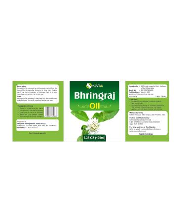 100% Pure Salvia Bhringraj Oil - Undiluted Cold Pressed - Therapeutic Grade Aromatherapy & Skin Care Oil (3.38 Fl Oz - Buy Online on SooperMarket.com