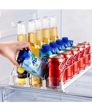 Accwork 38cm Refrigerator Organizer drinks automatic refrigerator organizer doses refrigerator can donor Organizer cans drinks for 15 doses 3 rows (25 * 38cm)