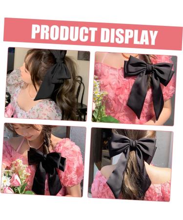 Gogogmee Bow Hairpin Ribbon for Hair Bow Hair Clips Hair Ribbon Bow Barrettes for Women Bows for Women Hair Ribbons for Women Barrettes for Thick Hair Women Hair Bows Ponytail Clip - Buy Online on SooperMarket.com