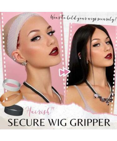 3 Pcs Secure Invisible Wig Gripper | Soft Non-Slip Sweatproof Wig Band for Ultimate Hold - Buy Online on SooperMarket.com