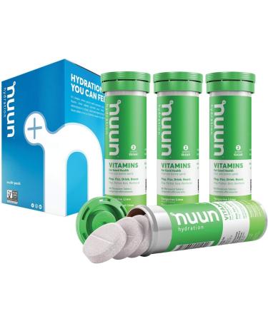 Nuun Vitamins: Vitamin + Electrolyte Drink Tablets Box of 4 Tubes (48 Servings) Tangerine Lime Enhanced Everyday Wellness - Buy Online on SooperMarket.com