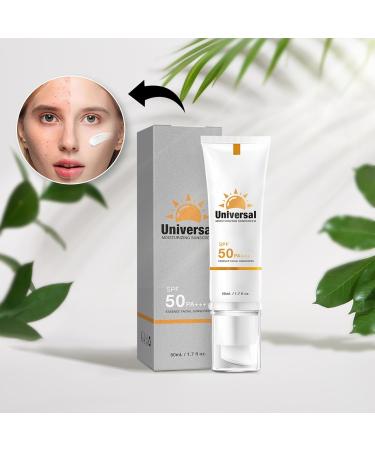 SPF 50+ Sunscreen 50ml Non-Greasy Face Sunscreen With 5- UVA & UVB Protection Water-Resistant Hydrating Sun Cream Sun Screen Lotion Sun Body Lotion Sun Block Cream For All Skin Types - Buy Online on SooperMarket.com