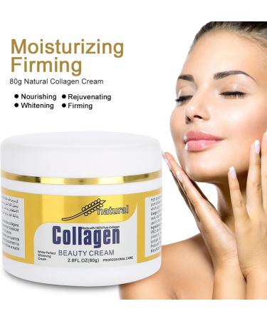 80g Collagen Beauty Cream Made with Pure Humanlike Collagen Anti Aging Face Hydrating Moisturizer City Beauty Sculpting Cream Skin Firming Cream Smooth Wrinkles And Fine Lines - Buy Online on SooperMarket.com