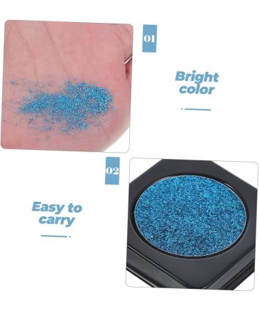 BELLIFFY Glitter Eyeshadow Palette DIY Shiny Eyeshadow Plate Eyeshadow Single Shadow Green Plastic - Buy Online on SooperMarket.com