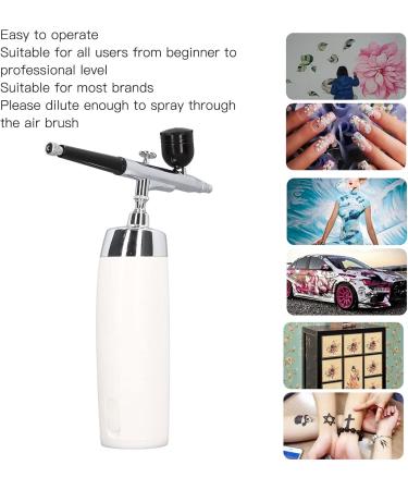 Handheld Airbrush Set Multi Purpose USB Charging Curved Body Cordless Airbrush Kit for Face Painting for Nail Art(White) - Buy Online on SooperMarket.com
