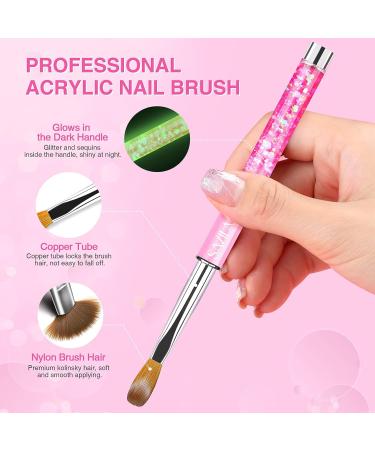 Saviland Kolinsky Acrylic Nail Brush Set - 4PCS Professional Size Brushes for Acrylic Nails Extension & Carving - Buy Online on SooperMarket.com