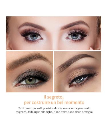 Buy MSQ 12PC Eye Makeup Brush Set - Smoky Eyeshadow & Contour Kit - Soft Hair for Eyeshadow Eyebrow Eyeliner Blending - Perfect Christmas Gift in Rose Gold - Buy Online on SooperMarket.com
