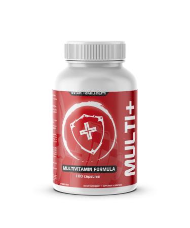 Predator Labs Multi + 100 capsule - Complete unisex formula Multi+ is the ultimate vitamin complex for iron health. It includes vitamins minerals trace elements plants and more. It fills in your gaps to allow better energy and metabolic processes. It help