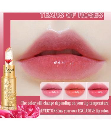 Flower Jelly Lipstick Set - Temperature Change Moisturizer & Color Change Lip Gloss | Long-lasting Nourishing Balm | 3 Shades - Buy Online on SooperMarket.com