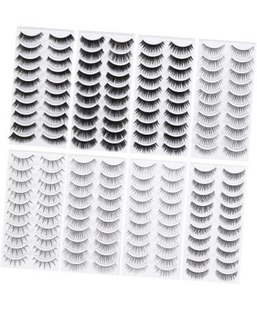 HAPINARY Beauty Fake Eyelashes 80 Pairs Fake Lashes Fake Eyelashes Eyeliner Pencil False Eyelashes Natural Eyelashes Cross Section Cosplay Lashes - Buy Online on SooperMarket.com