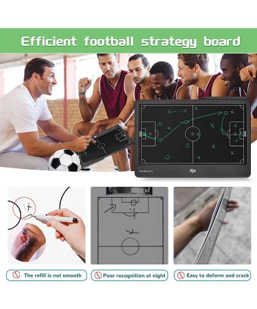 Newnaivete 12.8 inch Electronic Football Coach Board with LCD Display and Stylus Pen - Soccer Tactical Training Tool for Coaches - Buy Online on SooperMarket.com