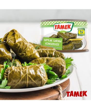 Tamek Stuffed Vine Leaves 400g - Rice & Herbs | Authentic Turkish Cuisine - Buy Online on SooperMarket.com