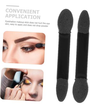 Mikinona Sponge Eyeshadow Brush 50pcs Makeup Sponges Bulk Makeup Eyeshadow Brush Cleaning Brush Lipstick Miss Make up Size 2 Black - Buy Online on SooperMarket.com