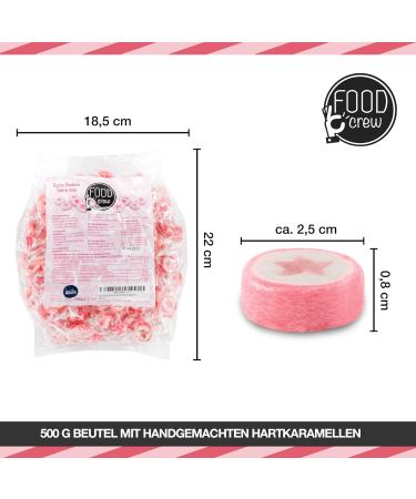 WeddingTree Rocks sweets pink in a Star shape - flavoured rock 500 g - sweets for a wedding favours or as table decoration at baptism holy communion or Birthdays - sweet rock - Buy Online on SooperMarket.com