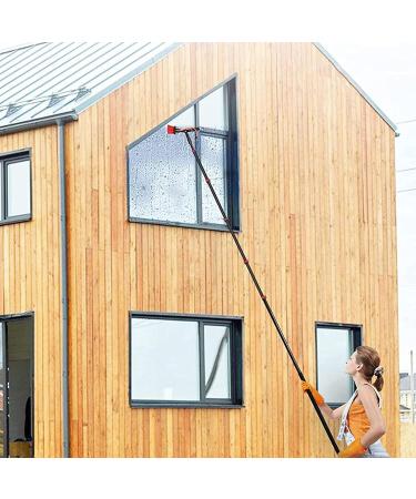 photovoltaic cleaner Window Cleaning Pole Kit Water Fed Pole Kit Window Cleaning Pole Water Fed Telescopic Brush Extendable Cleaner Conservatory Roof 55cm Brush Head 9M/30FT - Buy Online on SooperMarket.com