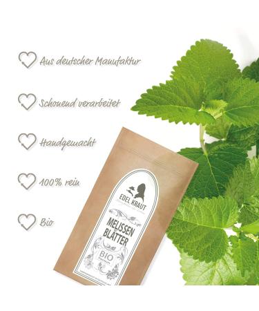 Organic Lemon Balm Tea - Premium 100g Cut Leaves | Best Herbal Tea for Relaxation & Wellness - Buy Online on SooperMarket.com
