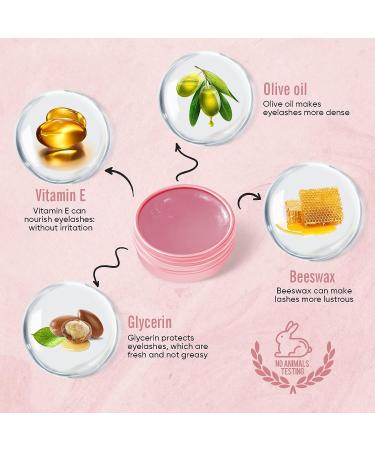PERMANIA Lash Lift Balm Glue - 0.35oz/10g Strong Viscosity Adhesive for Lash Perm Kit (Rose) - Buy Online on SooperMarket.com