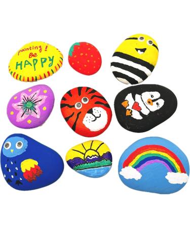 20PCS Painting Rocks  3"-4" DIY Rocks Flat & Smooth Kindness Rocks for Arts  Crafts  Decoration  Large Rocks for Painting Hand Picked for Painting Rocksâ¦ - Buy Online on SooperMarket.com