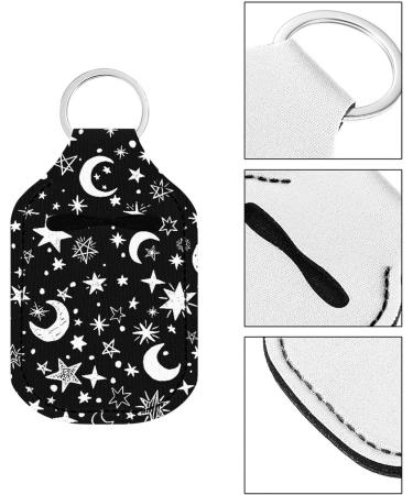 Dreaweet Portable Hand Sanitizer & Chapstick Holder Keychain - Moon Star Design - Buy Online on SooperMarket.com
