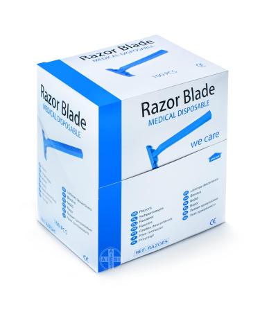 AIESI Disposable Razors - 2 Blades Non-Sterile (Pack of 100) | Ideal for Travel & Personal Care International Shipping Available - Buy Online on SooperMarket.com