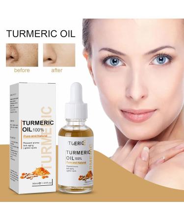 Turmeric Dark Spot Corrector Serum Face Serum for Women Hydrating Serum Serum Face Oils Anti Aging Lightening Brightening Face Serum for Pure Skin Glow Reduce Wrinkles Dark Spots for Body &Face (1PC) - Buy Online on SooperMarket.com