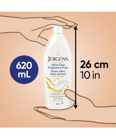 Jergens Ultra Care Fragrance Free Oil-Infused Moisturizer & Body Lotion for Extra-Dry Skin (620 Ml) 620 ml (Pack of 1) 620mL - Buy Online on SooperMarket.com