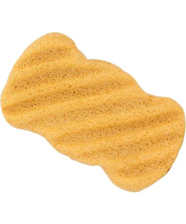 Verdant Touch Face Cleansing Sponge Plant Fiber Facial Sponge Reusable Face Cleansing Exfoliating Puff Washable Bath Puff Yellow - Buy Online on SooperMarket.com