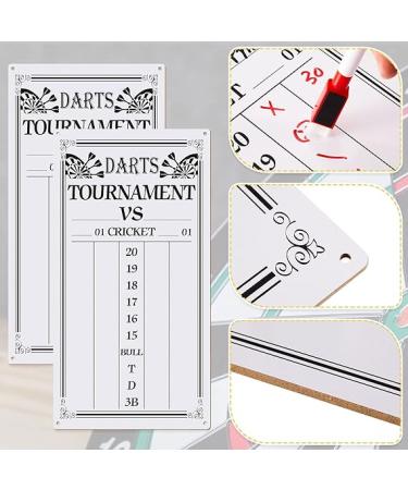 Dart Scoreboard Set with 4 Markers - Ideal for Cricket and 01 Dart Games | 15 x 7.8 Inches - Buy Online on SooperMarket.com