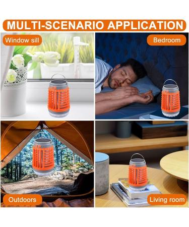 Electric Mosquito Killer Lamp Mosquito Lamp Mosquito Zapper Electric Fly Killer Electric Fly Zapper Household Use Indoor Outdoor Mosquito Trap Portable(Color:Orange) - Buy Online on SooperMarket.com
