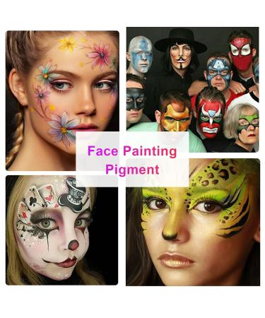 8pcs UV Body Paint Kit - Glow in the Dark Makeup Set for Halloween & Black Light Body Painting - Buy Online on SooperMarket.com