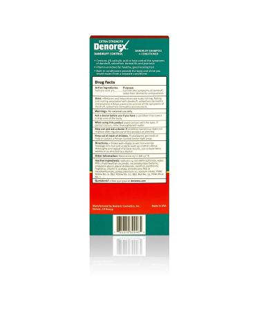 Denorex Extra Strength Dandruff Shampoo & Conditioner 10 oz - Effective Relief for Flaky Scalp | Shop Internationally - Buy Online on SooperMarket.com