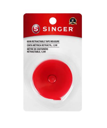 SINGER 00212 Retractable Tape Measure, 60-Inch
