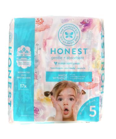 The Honest Company Honest Diapers Size 5 27+ Pounds Rose Blossom 20 Diapers