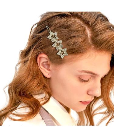 8 Pcs Rhinestone Star Hair Clips - Fashion Hair Barrettes for Women and Girls - Buy Online on SooperMarket.com