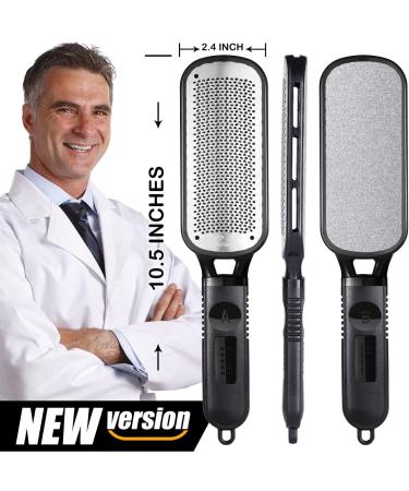 Foot File Callus Remover | Double Sided Scrubber for Dead Skin | Pedicure Tool for Hard Skin, Callus, Plantar Wart, Corn | Skin-Friendly Metal Foot File - Buy Online on SooperMarket.com