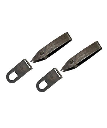 Uncle Bill's Sliver Gripper Tweezers Black Oxide Steel w/Keychain Clip (2-Pack)