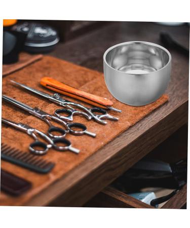 NOLITOY Stainless Steel Shaving Cream Foaming Bowl | Men's Double-Wall Shaving Mug & Accessories for Smooth Shave - Buy Online on SooperMarket.com