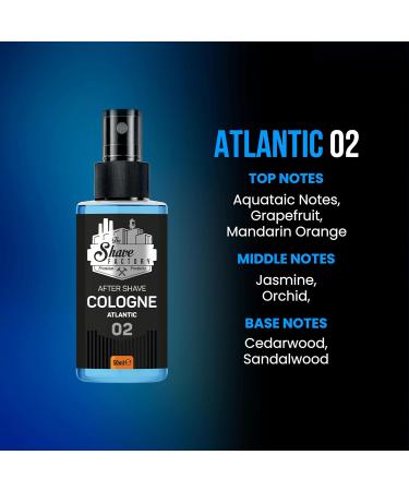 the shave factory After Shave Cologne Series (02 Atlantic 50ml (1.69 fl. oz)) 02 Atlantic 1.69 Fl Oz (Pack of 1) - Buy Online on SooperMarket.com