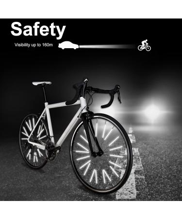 Buy Gigmeta 72-Piece Spoke Reflectors for Bikes | 360 Visibility Cat Eye Reflectors | Easy Assembly Bicycle Accessories - Buy Online on SooperMarket.com
