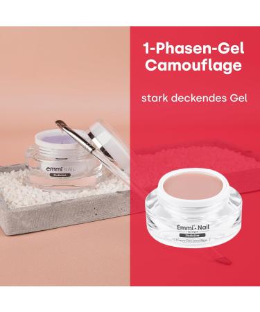 EMMI Nail Studioline 1-Phase Camouflage Gel - LED UV All-in-One Primer Structure & Sealing - 15ml - Middle Viscosity - International Shipping Available - Buy Online on SooperMarket.com