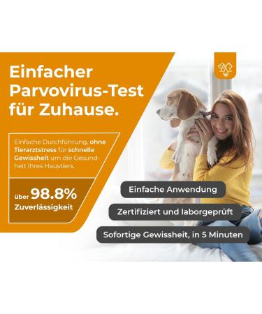 Home Pet Lab Parvo Schnell Test for Dogs & Cats - Reliable Parvovirus Testing (2 Tests) - Buy Online on SooperMarket.com