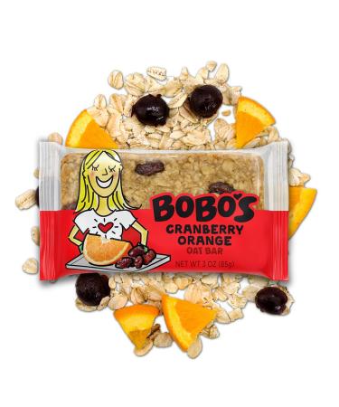 Bobo's Gluten Free Oat Bars - Cranberry Orange (12 Pack) | Vegan Whole Grain Snack Made in USA - Buy Online on SooperMarket.com