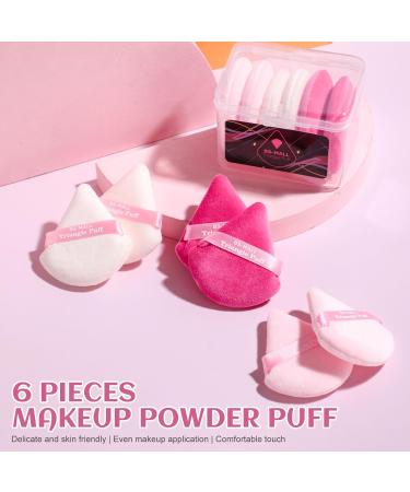 Shop BS-MALL Triangle Powder Puff - Soft Makeup Sponge Set for Loose Powder Body Powder & Foundation - Pack of 7 (A-Pink - Buy Online on SooperMarket.com