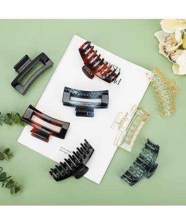 Zou.Rena Big Claw Clips for Thick Hair - 4.3 Inch Slipproof Glossy Hair Clips for Women & Girls - Strong & Shiny Long Hair Accessories - Buy Online on SooperMarket.com